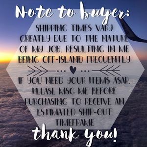 ✨ Note to Buyer ✨